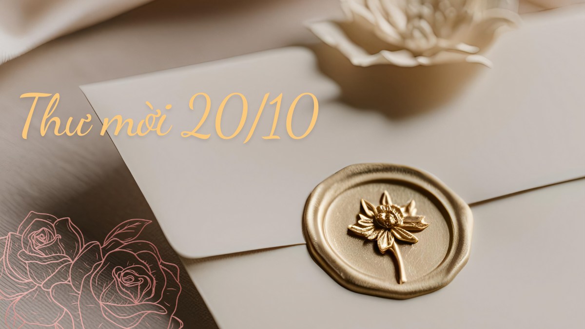Mẫu thư mời 20/10 trang trọng, ấn tượng và ý nghĩa 2025
